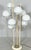 Mid-century floor lamp, italy, 1960s. Made of metal, equipped with eight opal glass shades. dimensions approx.: h: 145 cm,...
