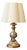 Floral Motif Pleated Lamp For Sale