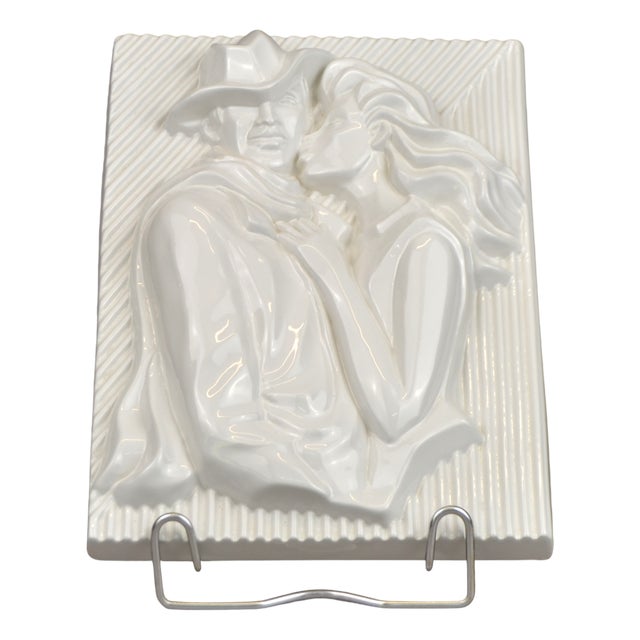 Ceramic Wall Plaque by Ewa Jarenskog, 1970s For Sale