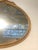 Glass Vintage Italian Carved Wooden Oval Mirror For Sale - Image 7 of 10