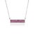 2.81 Ct Double Row Ruby Bar Necklace Pendant in Sterling Silver - Caratandher For Sale - Image 9 of 15