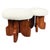 Stools in Wood and Fabric, Italy, Set of 2 For Sale - Image 6 of 6