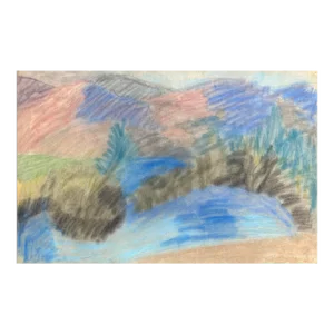 1960s Frank Wallacel Landscape Pastel