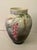 Art Deco Hand Painted Opaline Glass Vase Attributed to Baccarat For Sale - Image 3 of 7