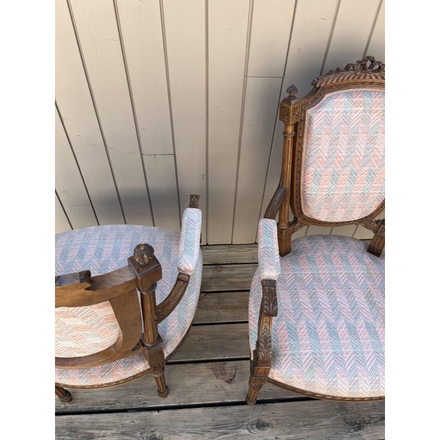 Louis XVI Style Armchairs, 1920s, Set of 2 For Sale - Image 10 of 15