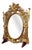 Vintage Oval Rococo Mirror, 1960s For Sale