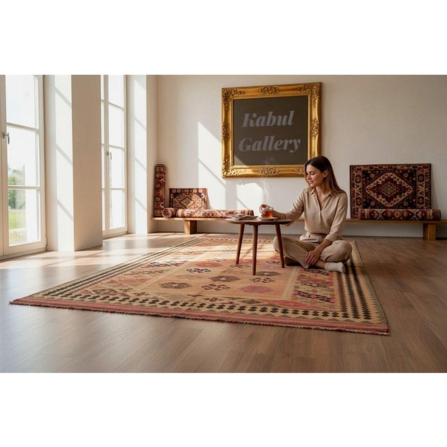 Vintage Afghan Nomadic Kilim Rug For Sale - Image 9 of 18