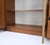3 Bay Mid-Mentury Modern Walnut Glass Doors Bookcase Wall Unit Curio Cabinet For Sale - Image 6 of 18