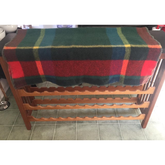 French Multicolor Wool Throw Blanket Chairish