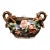 19th Century French Montigny-Sur-Loing Barbotine Jardinière With Floral Relief For Sale