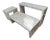 Stunning 3-Piece Striped Inlay Waterfall Table Set – Console, Coffee & Side Table For Sale