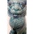 Vintage Porcelaine Blue Foo Dog Lion Chinese Art For Sale - Image 4 of 5