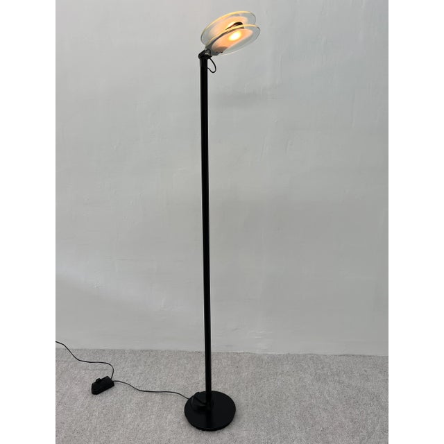 Postmodern Belux Adjustable Head Floor Lamp With Double Glass Pane Diffuser, Spain For Sale - Image 12 of 12