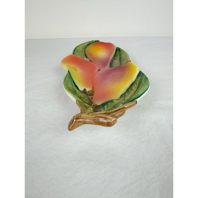 1980s La Ceramica Vbc Vintage Pear Spoon Rest For Sale - Image 5 of 8