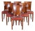 French Art Deco Chairs in Walnut, 1920s, Set of 6 For Sale