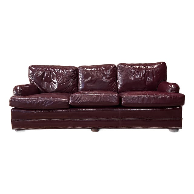 Vintage Hickorycraft Leather Sofa For Sale