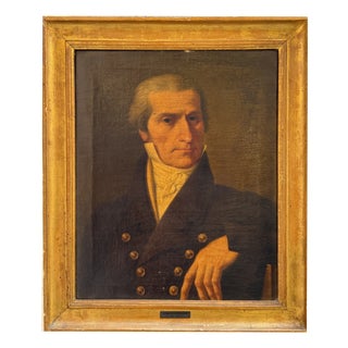 Unknown. Depicting a Gentleman in Pose, 1800s, Oil on Canvas For Sale