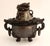 Chinese Fine Antique Chinese Spinach-Jade Censer / Incense Burner With Heavy Masculine Hand Carved Dragons For Sale - Image 3 of 6