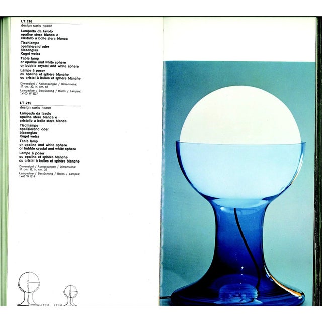 Glass Table Lamp by Carlo Nason for AV Mazzega, 1960s For Sale - Image 7 of 9