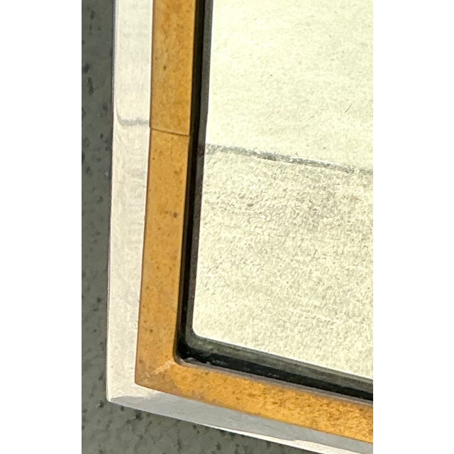 Vintage Arched Metal Mirror After Pace For Sale - Image 10 of 12