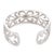 Mid 20th Century Vintage 1.60 Carat Diamond 18k White Gold Cuff Bracelet For Sale - Image 5 of 5