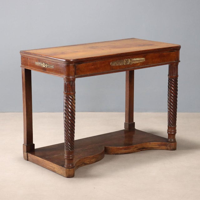 Walnut Console Table, Italy, Mid-19th Century For Sale - Image 11 of 11