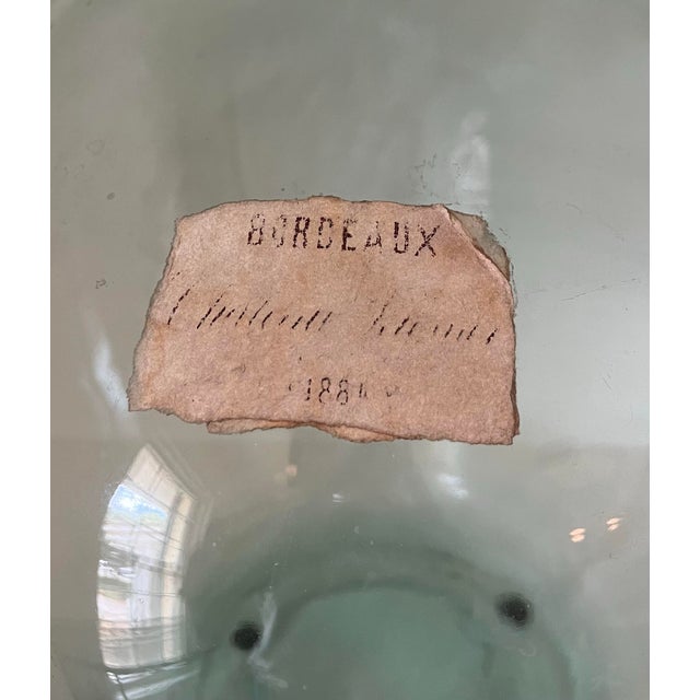 Early 19th Century French Demijohn Green Bottle For Sale - Image 5 of 11
