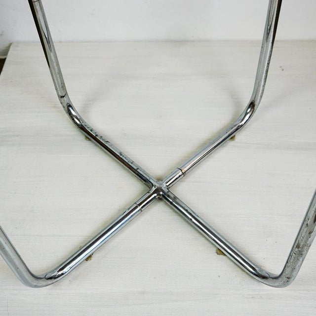 Marcel Breuer Circular Black Oak and Tubular Steel Bauhaus Coffee Table by Marcel Breuer, 1930s For Sale - Image 4 of 8