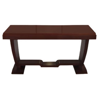 Art Deco Rectangular Mahogany Coffee Table, 1930s For Sale