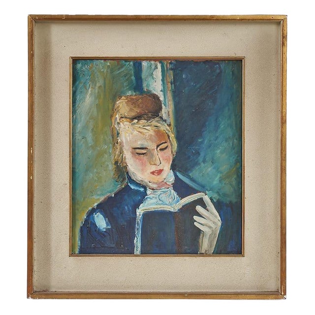 Portrait, 1964, Oil on Panel, Framed For Sale