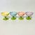 Late 20th Century Vintage Boho Chic Trompe L’Oeil Buttercup Pedestal Bowls, MacKenzie-Child’s Style - Set of 4 - Easter For Sale - Image 5 of 14