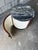 Brown Harvey Probber Style Rosewood Drum Side Table / Bar Cabinet With Silver Wave Marble Top For Sale - Image 8 of 11