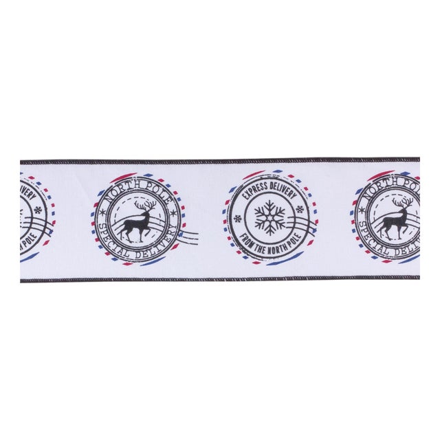 North Pole Holiday Ribbon (Set of 2) For Sale