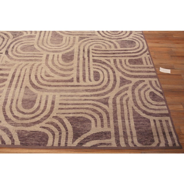 Textile Oversized Modern Art Deco Rug For Sale - Image 7 of 10