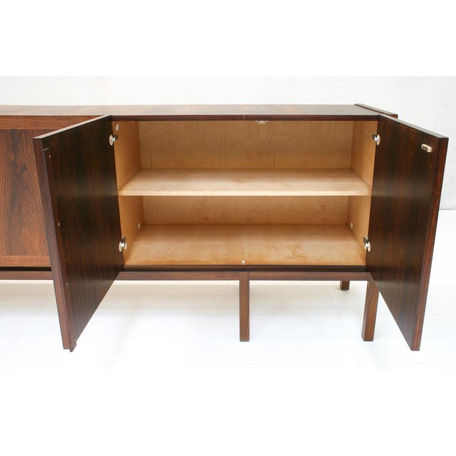 Symmetric Sideboard in Dark Walnut attributed to Royal Board, Sweden, 1961 For Sale - Image 6 of 18