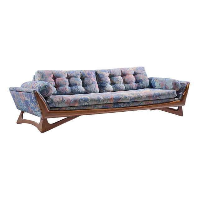 Adrian Pearsall for Craft Associates Mid Century Gondola Sofa For Sale