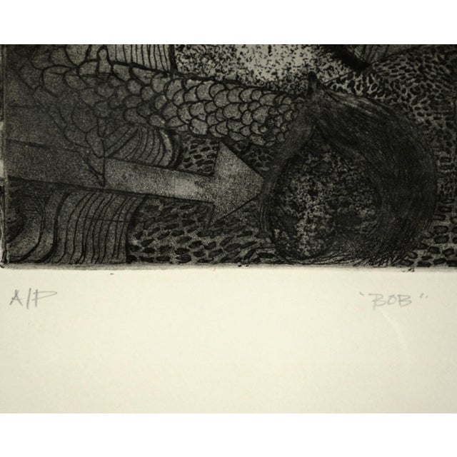 Paper Bob Dylan, 1960s Pop Art Portrait, A/P Etching by Marc Foster Grant For Sale - Image 7 of 9