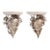 Pr/Maitland Smith Silver Conch Shell Wall Shelves For Sale