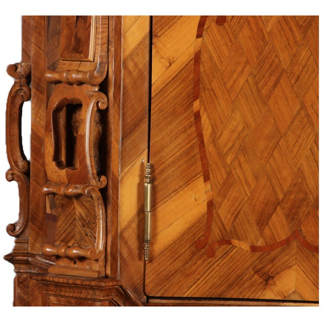 Baroque Museum Secretary Mainz in Walnut, 1750s For Sale - Image 17 of 18