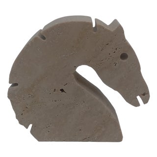Italian Travertine Horse by Fratelli Mannelli, 1970s For Sale