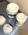 Asian Blue/White Hand-Painted Asian Ceramic Canisters Set of Two For Sale - Image 3 of 7