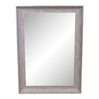 Uttermost Silver Beveled Wall Mirror For Sale