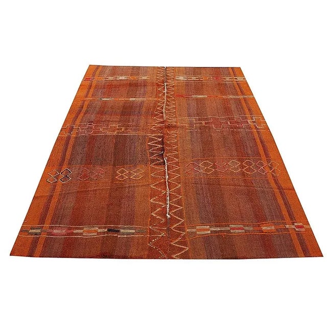 Vintage Handwoven decorative kilim rug from Kars region of Turkey.Approximately 50-60 years old. In very good condition.