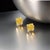 Natural Sapphire Stud Earrings 14k Yellow Gold 1.7 TCW Certified For Sale - Image 13 of 14