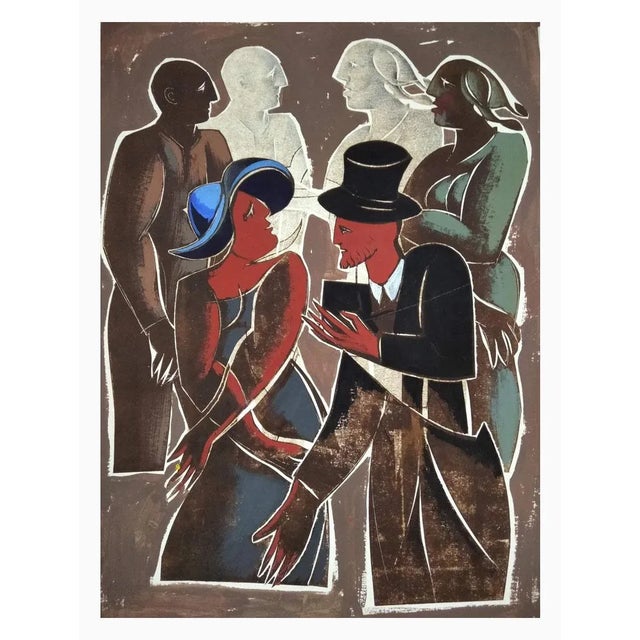Paper Vento Gonzalez, Composition, 1994, Mixed Media on Paper For Sale - Image 7 of 7