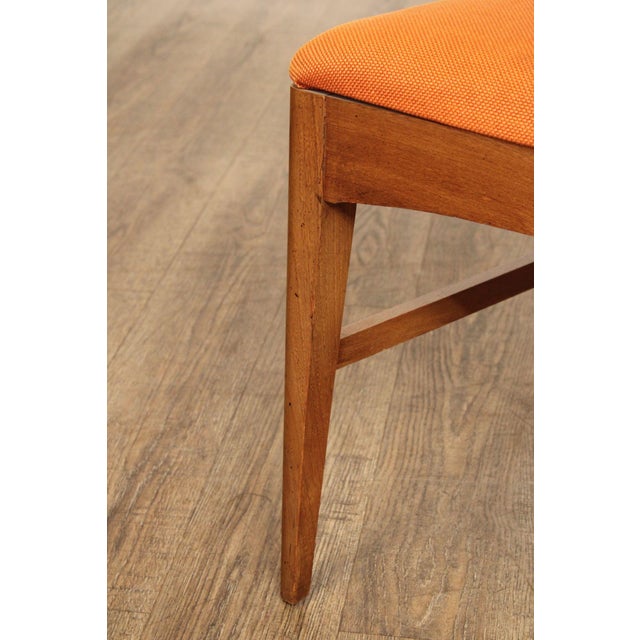 Young Manufacturing Mid Century Modern Walnut Dining Side Chair For Sale - Image 12 of 12