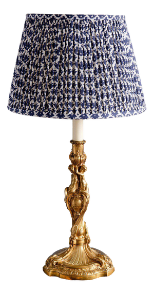 French Louis XV Gilt Bronze Table Lamp, 1800s