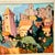1963 Vintage Impressionist Rustic European Original Oil Painting, ‘Provincial Village’ by Patsy Smith For Sale - Image 9 of 13