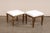 Antique Pair of Italian Squared Stools For Sale - Image 9 of 12