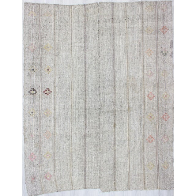 1960s Vintage Turkish Kilim Rug - 7′10″ × 10′ For Sale In Los Angeles - Image 6 of 6